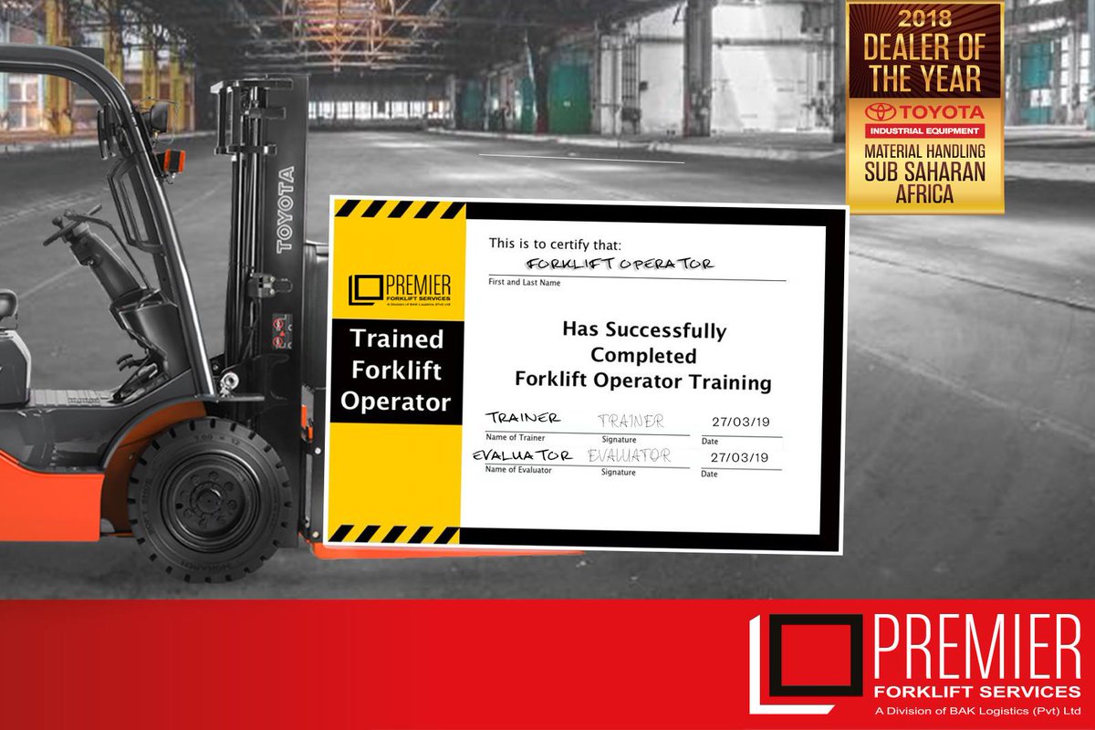 ForkliftPremier's tweet photo. DID YOU KNOW?
Our complete training courses require truck operators to complete formal classroom training and practical hands-on training for 56hours.
Call us on 620070-8 today to register!
#WeLiftWeHandle
#ReachingNewHeightsTogether
#TrainingCourses https://t.co/LvmWi6IaaC