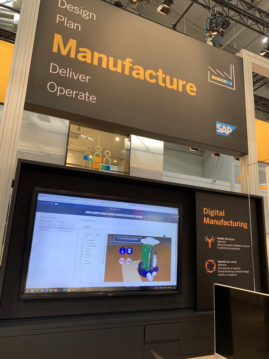 KaliszKarol's tweet photo. Join @SAP @SCMatSAP @SAPLeonardo on #hm19 with #OpenIntegratedFactory connecting the Design-Plan-Manufacture-Deliver-Operate #D2O process with #SAPPartners @GebhardtGroup #ServaTS #Arkite @beckhoff and others - der the #Industry40 on #LiveExample https://t.co/VwIfgIsVUF