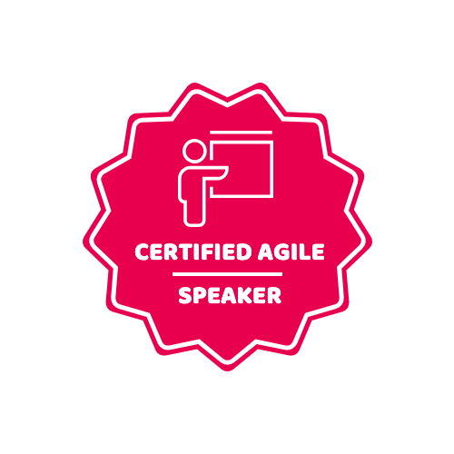 AFictionary's tweet photo. Ever get turned down to speak at a conference when you know you shouldn't? Get the Certified Agile Speaker badge and you will never have to worry about that again! #agile2019 #agile #scrumalliance #conferencecockstar #AprilFools https://t.co/tK8VdyhuVj