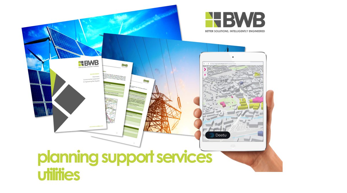 bwbconsulting's tweet photo. BWB Consulting offers a comprehensive range of planning support services. Find out more about how our utilities team can add value to your project. https://t.co/TRQ0cLhYwJ