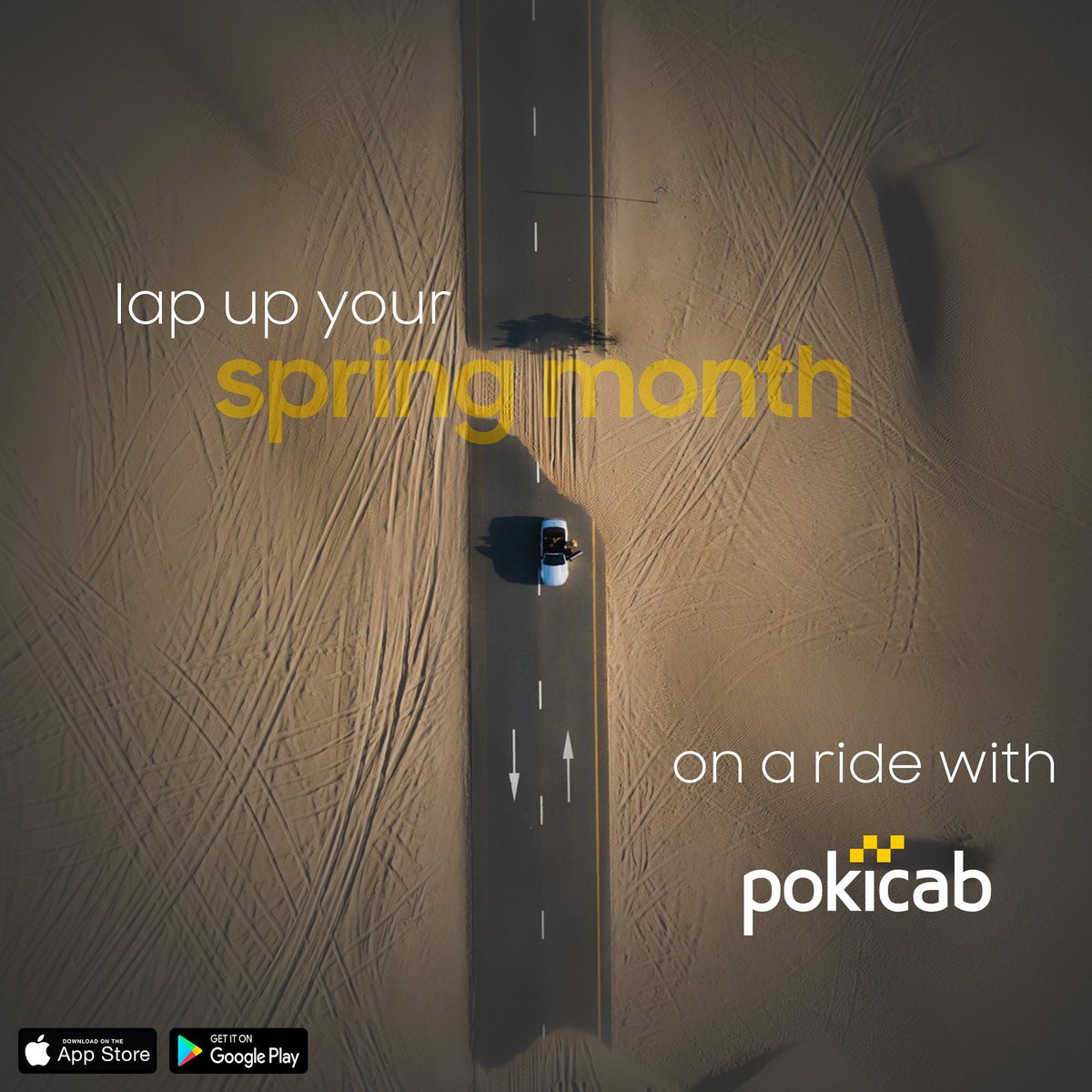 Pokicab's tweet photo. Lap Up your spring month with a ride on POKICAB.
Apply Promo Code "APRIL1" and gain GHS5 off your trip today!! https://t.co/mqi6ligJ4d