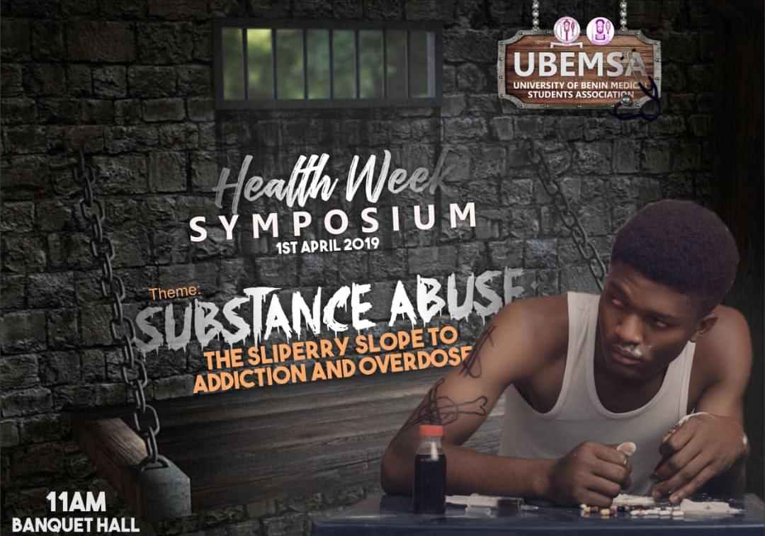 Official_UBEMSA's tweet photo. H E A L T H.  W E E K. '19
GREATEST UBEMSites!!!!

Day 1: SYMPOSIUM
VENUE: Banquet hall, UNIBEN
TIME: 11AM Prompt

There will be something for the first 30 persons.

NB: The Stethoscope Journal will also be launched during the Symposium.

#Symposium
#Anticipate
#Participate
#SNTD https://t.co/O7yPm0j9NQ