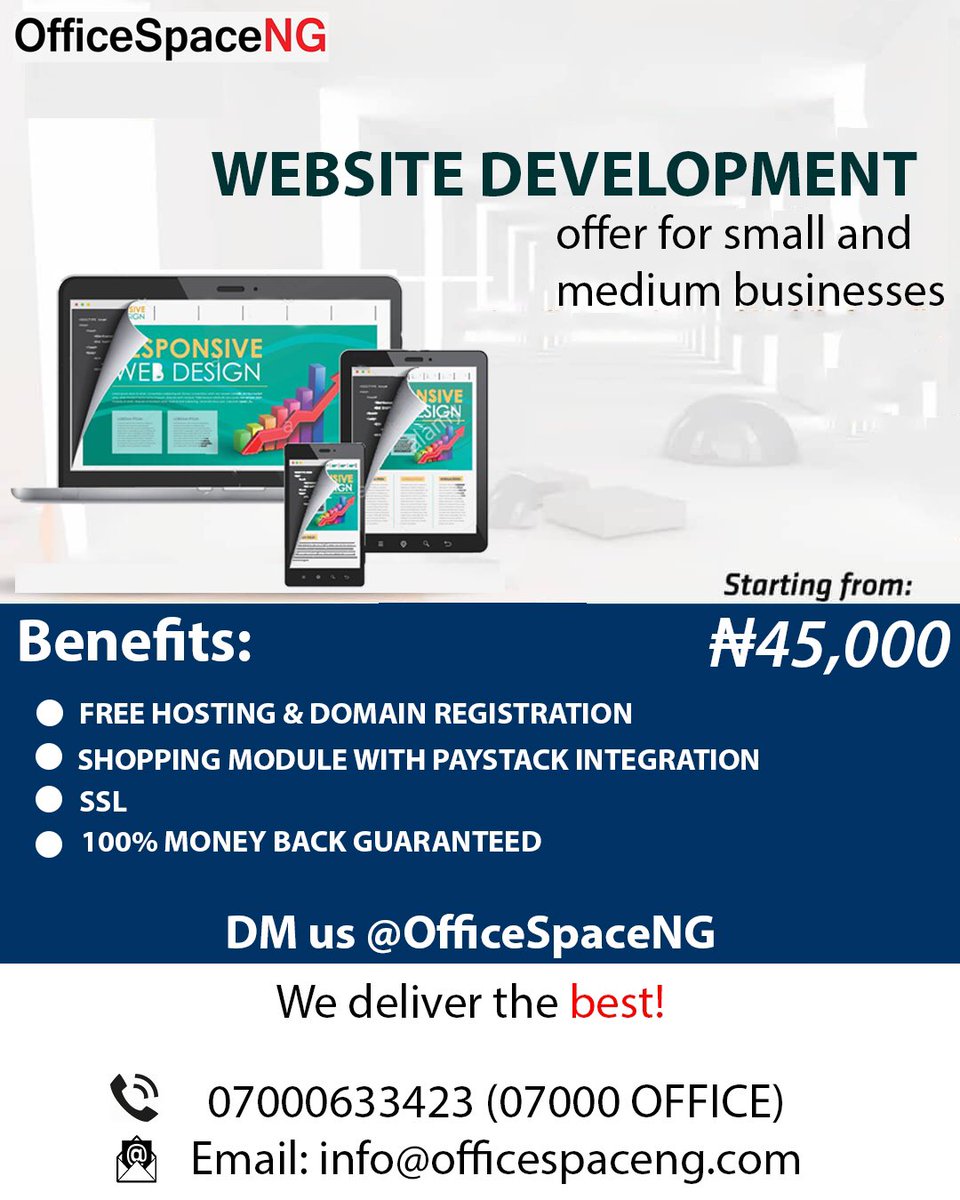 officespaceng's tweet image. Affordable office space/ web development/CMS
