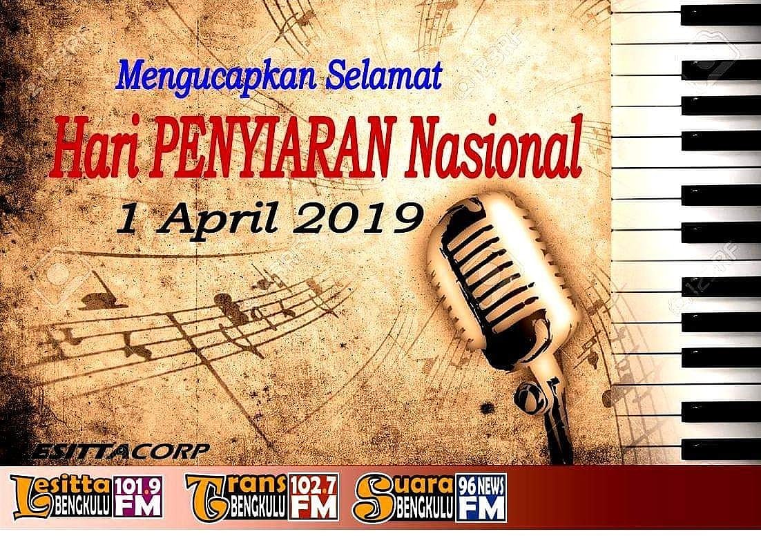 Selamat Hari Penyiaran Nasional Mitra Suara Bengkulu
Cc : <a href="/KPI_Pusat/">Komisi Penyiaran Indonesia</a>
<a href="/gusprihantono/">SamZuga Pritno</a>

#HariPenyiaranNasional2019
#Bengkulu