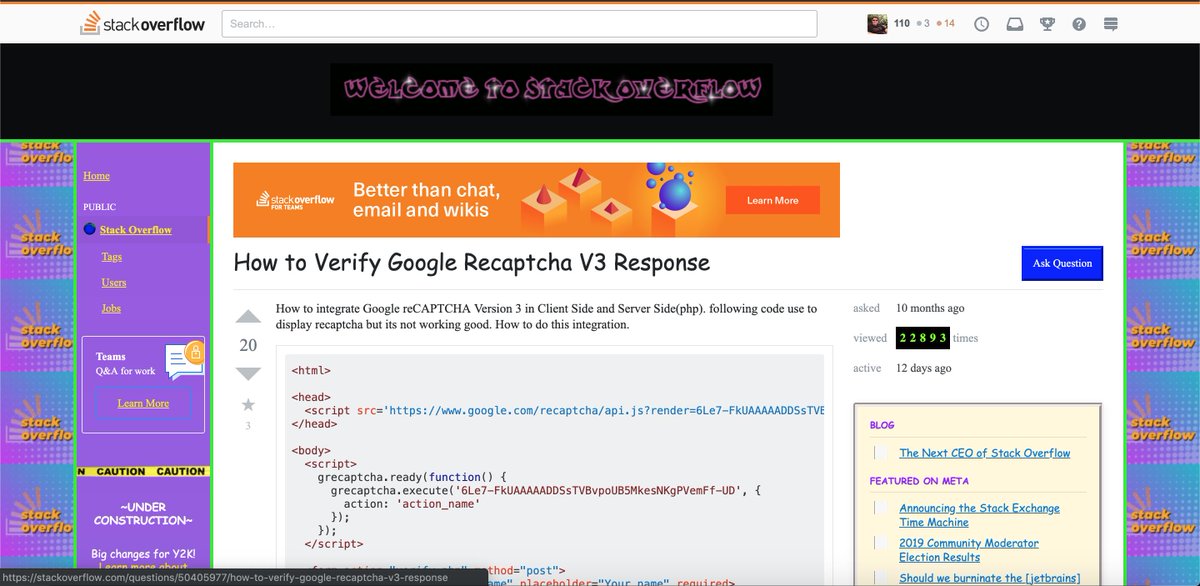 Today <a href="/StackOverflow/">Stack Overflow</a> back to the #90s #comicsans #ebavs #backto90 #backto90s #feelyoung #monday #greatmonday