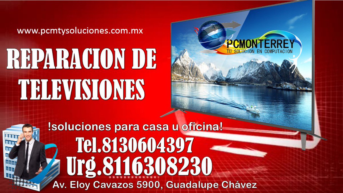 pcmonterrey1's tweet photo. Reparación de televisiones
¡Llámanos! ☎️ 8116308230, 8130604397 o Solicita tu Cotización sin Compromiso por IMBOX👩‍💻Atendemos Todas Las Marcas🤗🤗 Servicio a domicilio o visita nuestra sucursal en Av.Eloy Cavazos 5900, Guadalupe Chávez, https://t.co/YEjwCzXGN4 https://t.co/rVuzLFWmEP