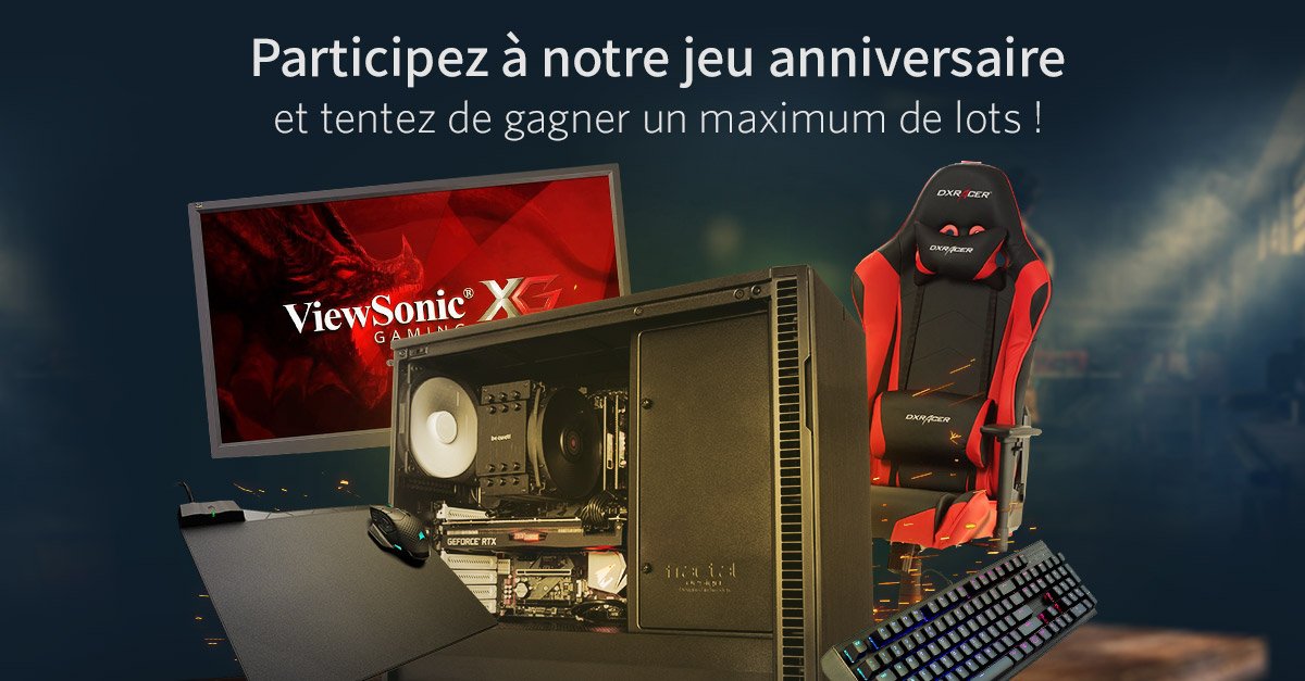 materielnet's tweet photo. 🎁 JEU CONCOURS ANNIVERSAIRE 🎁

Pour nos 19 ans, on a décidé de faire les choses biens avec notamment un PC à gagner !

Pour participer ➡ https://t.co/VnYk7e7kgM 
🎰 TAS : 08/04/2019 https://t.co/IAemdiGDza