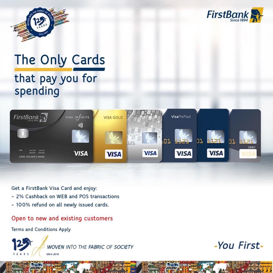 OlisaOsega's tweet photo. Start this new month by walking into any @FirstBankngr branch to get your Visa Card. #FirstBankVisaCards https://t.co/8j3oZ5lY1R