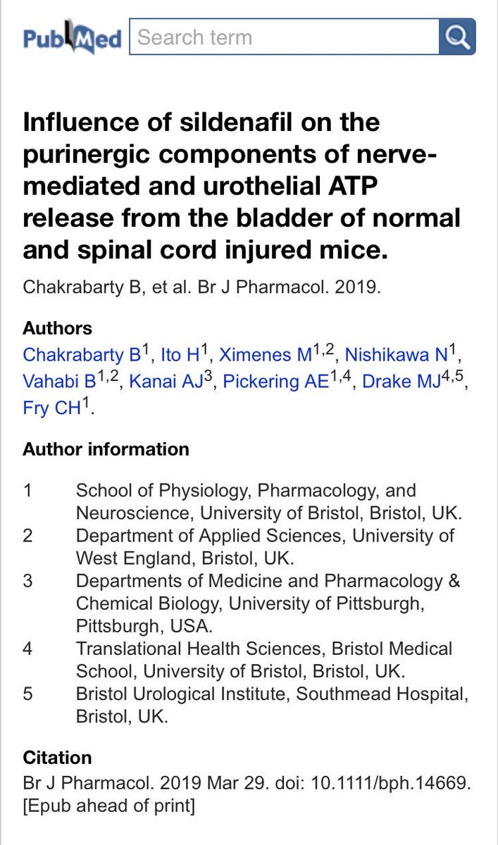 basuchakrabarty's tweet photo. Sildenafil inhibits bladder ATP release, and may target pathological pathways associated with enhanced purinergic motor and sensory pathways in bladder disease https://t.co/C6Ce69mw45 @MarcusDrakeUrol @bvahabi @UoBrisPPN https://t.co/vlZmmPr9C4