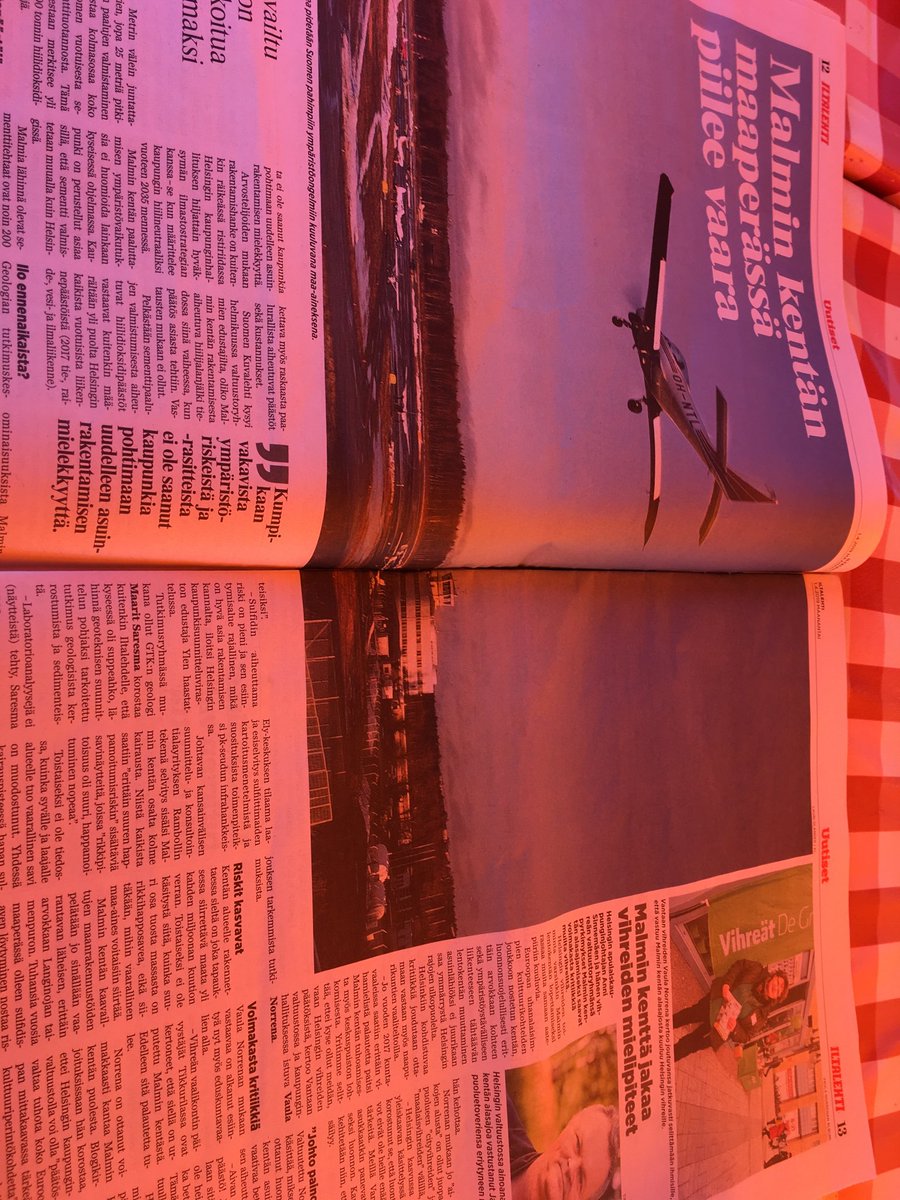 Kilpailija Iltalehdellä on loistava juttu, millaisen ympäristö- ja ilmasto-ongelman Helsingin #vihreät ovat ⁦<a href="/AnniSinnemaki/">Anni Sinnemäki</a>⁩ johdolla tekemässä Malmin kentän asuntorakentamisessa. Ei paljon kestä päivänvaloa näiden cityvihreiden touhut.