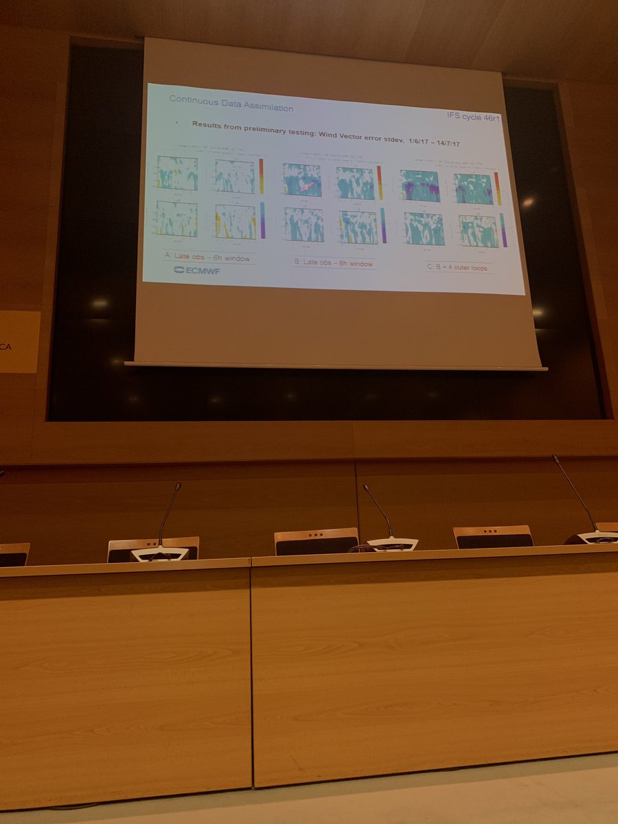 DSantosMunoz's tweet photo. Asimilación de datos de forma continua en el #IFS del @ecmwf permite ingestar un 10% más de observaciones en el #4DVAR #ASM2019 https://t.co/VudhtxhZdr