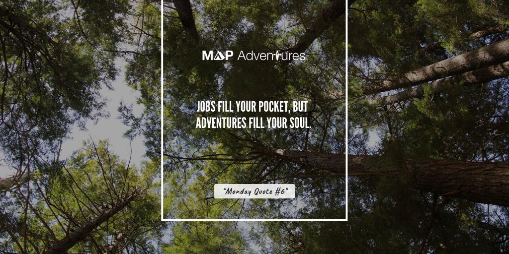 mapadventuresuk's tweet photo. Jobs fill your pocket, but adventures fill your soul
#mapadventures #nature #adventures #explore #outdoors #naturelove #monday #quote https://t.co/lRYEZjogck