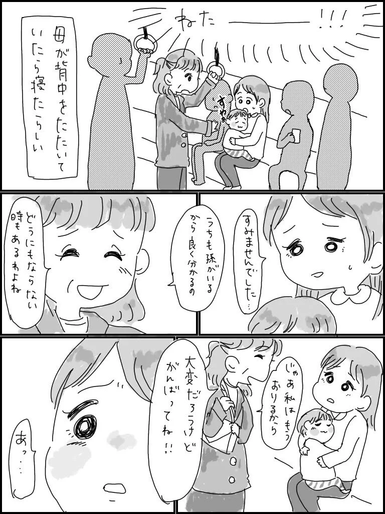 電車で泣きじゃくる赤ちゃんに母がとった行動がスゴい！！