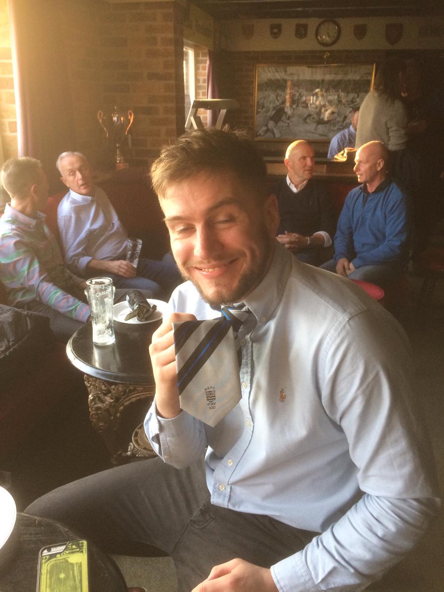 BurtonRFC's tweet photo. Huge congratulations to @NickOxley1 for not only scoring a couple of tries on Saturday to secure the a win, but for making his 100th 1st XV appearance in a Burton shirt #LoveBurton https://t.co/LQWZr2Wfxw
