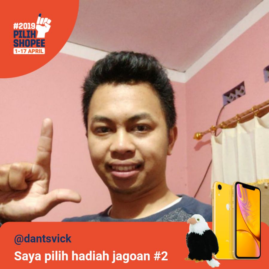 dants_vick's tweet photo. Saya pilih hadiah jagoan # 2! Yuk pilih hadiah jagoanmu juga untuk memenangkan iPhone XR + boneka menarik. #PilihShopee #HadiahJagoan2 https://t.co/wdPNvrjYb9 https://t.co/ujikcyywbp