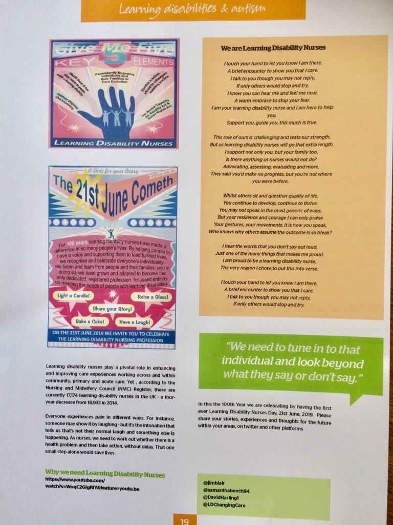 jimgblair's tweet photo. 100 years of learning disability nurses pls see attached https://t.co/mSqHzR0Ojj  @DavidHarling1 @SamanthaBeech94 @jimgblair @BILD_tweets @mencap_charity @RMayNurseDir @HilaryGarratt  @suebeacock @NandM_Keele @YvonneNewbold @marybusk @CareTalkMag @LDChangingCare @WeLDnurses https://t.co/NzRkCQPuNB