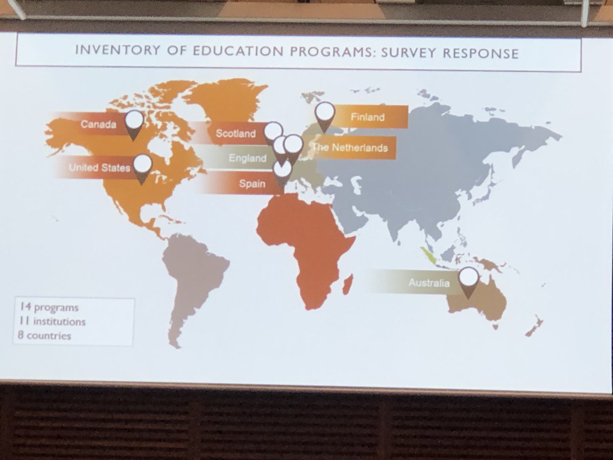 JodemeGoldhar's tweet image. For the first time, we have a global sightline to the #integratedcare education offerings thanks to @Anne_Wojtak @ihpmeuoft @CGIBHS ranging from bachelor to masters programs from in person to virtual #icic2019 @IFICInfo