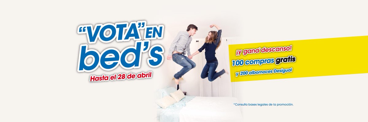 ¿Te unes a nuestro concurso #yobotoenbeds? 🙌 En bed's todo el mundo tiene derecho a botar. Bota en tu cama y gana premios de descanso increíbles. 🛌👌 Entérate de todo en bit.ly/yobotoenbedsTWs #tiendasbeds #eldescansoytú