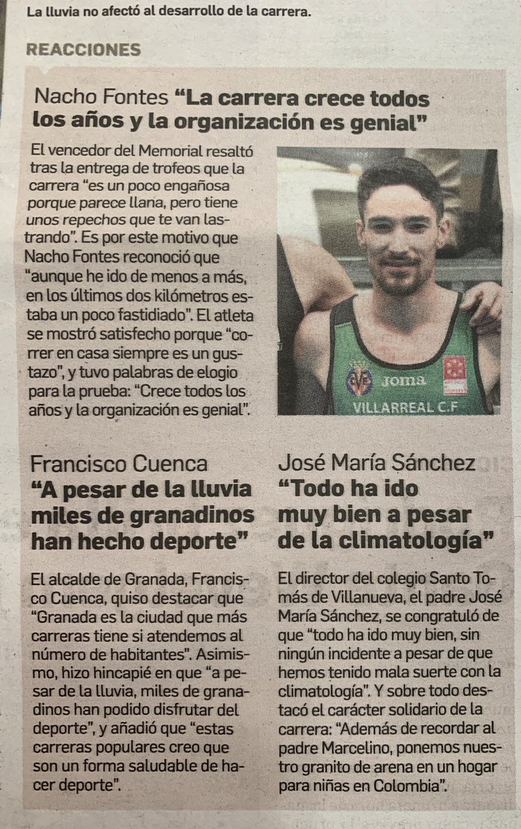 mpmarcelino's tweet photo. Declaraciones de @Ignaciofontes y @PacoCuenca en @granadahoy
#XIIIMPM #EstaEsLaMarcelino 🏃🏽♀️🏃🏻♂️ https://t.co/QN87KYDFPs
