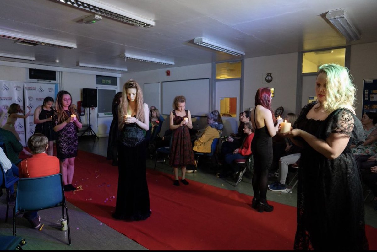 #Gothic tribute at our show on Saturday night at <a href="/FormbyMCA/">Formby MCA</a> 
<a href="/ArtSoulTribe/">Art & Soul Tribe</a> models and performers creating a moving tribute to our #Gothic followers #createyourownstyle #beyourself #beunique #thisisme 
Image :- <a href="/autofocusmedia_/">AFS Media Limited</a>