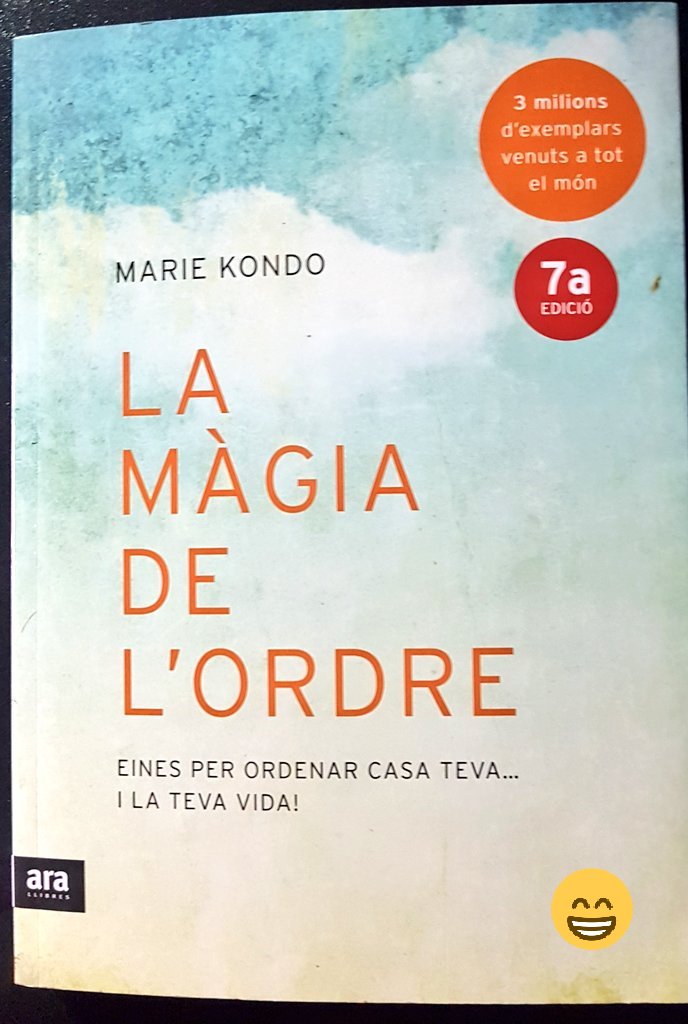 LauraBoher's tweet photo. Lectura de la semana "La magia del orden"
.
.
#lecturadelasemana #ponordenentuvida #mariekondo https://t.co/NJYUchJDHN