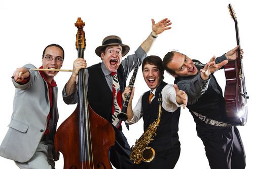 TGNcultura's tweet photo. 🎺🎶 El 25 d’abril s’inaugura l’exposició  “25è aniversari del Festival Dixieland de Tarragona” al #TeatreElMagatzem i, a continuació, davant el #TeatreMetropol, @tgnswing i Doc Scanlon’s Cool Cats Quartet donaran la benvinguda amb música i ball. #DixieTGN #HistòriesdelDixie https://t.co/tLm0rds4S4
