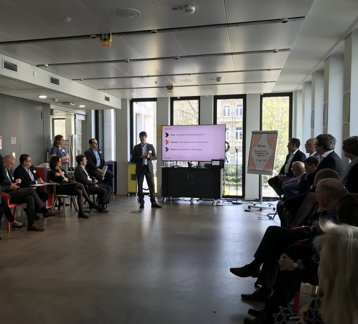 Adrian_Dincsoy's tweet photo. @CGAP kicking off @kfw workshop on financial sector development in the digital age https://t.co/Av2pYUsMKb
