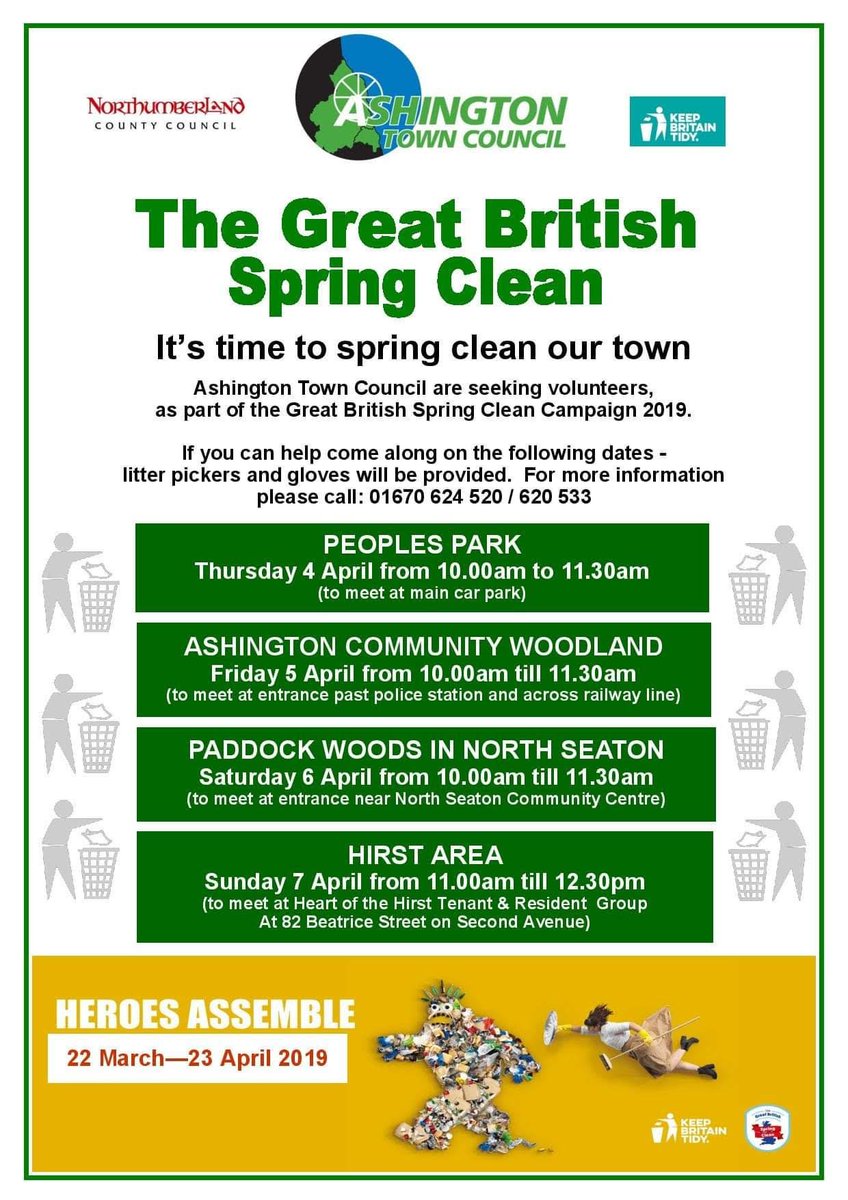 Why not come along to one of the Great Spring Clean events and help care for your local area