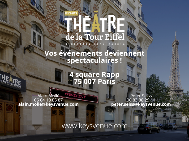 Merci <a href="/HeaventMeetings/">Heavent Meetings</a> pour cet événement riche en rencontres ! Vos événements au Théâtre de la Tour Eiffel sont organisés avec <a href="/KeysVenue/">Keys 'Venue Insider'</a> !
keysvenue.com | contact@keysvenue.com
#MICE #eventprofs #venue #corporateevents #HeaventMeetings