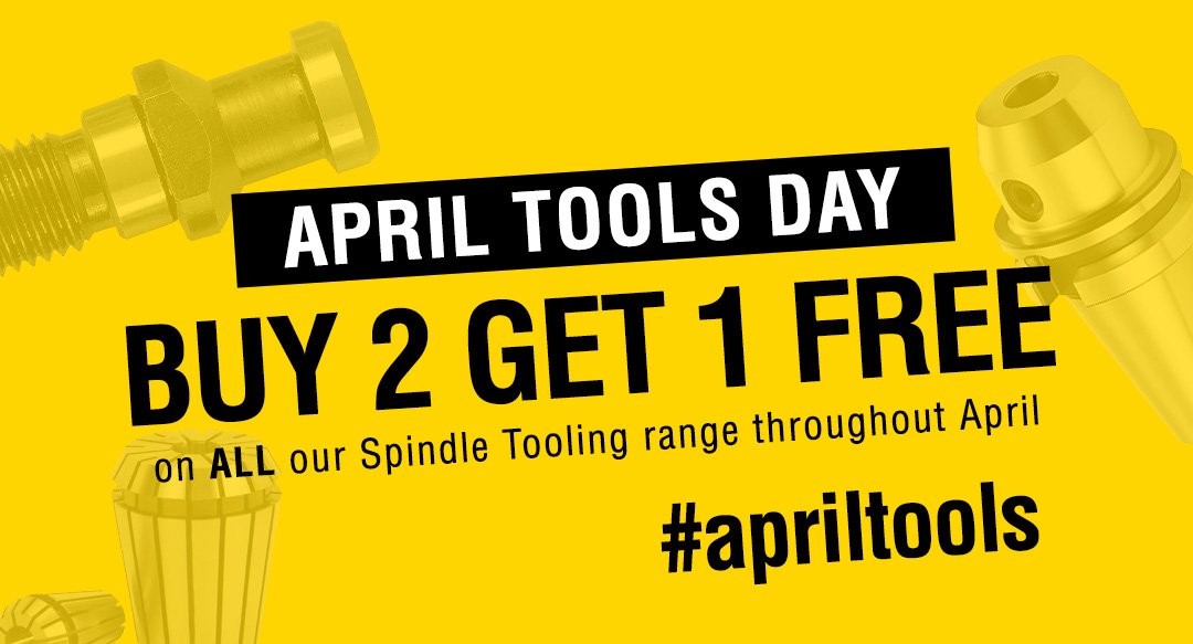 Cutwel's tweet image. APRIL TOOLS DAY!

BUY 2 GET 1 FREE ON ALL our Spindle Tooling range throughout April!

Shop Now at: cutwel.co.uk/tool-holding/s…

#apriltools