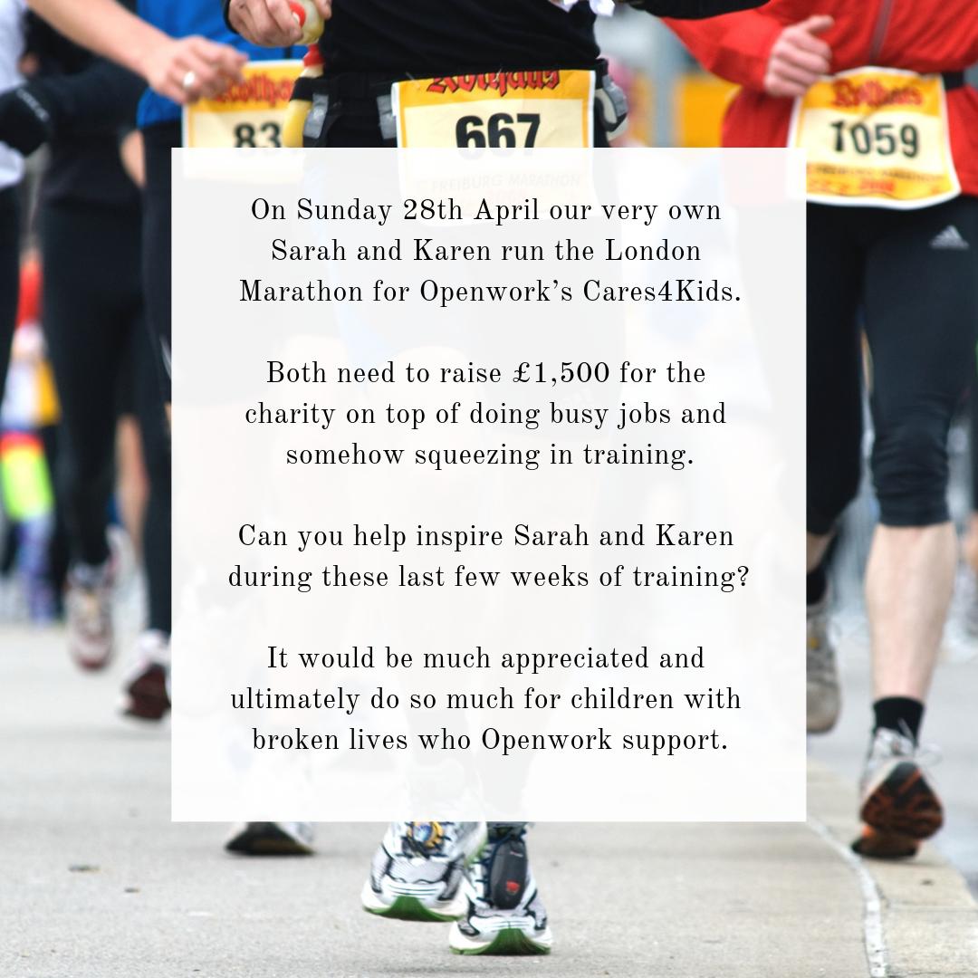 Join us in supporting #openwork #cares4kids and help make a difference today! #Londonmarathon2019

mydonate.bt.com/fundraisers/sa…

mydonate.bt.com/fundraisers/ka…