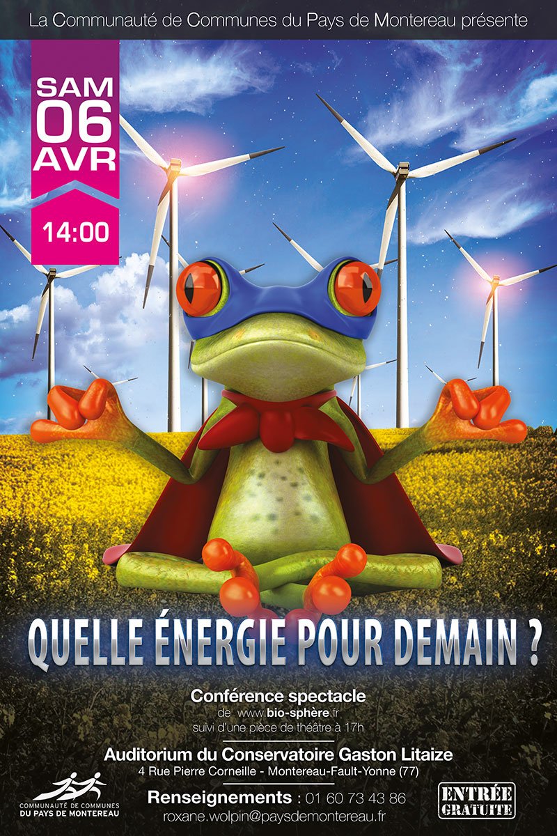Quelle #energie pour demain ?
La Communauté de Communes du Pays de Montereau vous invite à participer à une #conférence interactive. Au programme : boitiers de vote, images immersives et son spectaculaire.

+ d'infos : bit.ly/2HQZBOP
Accès : goo.gl/maps/eyi5m8YeF…