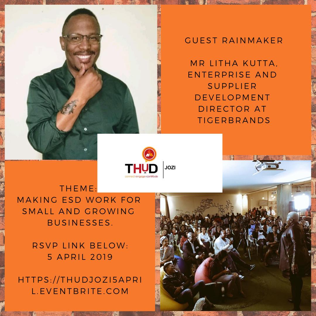 DrLifesgud's tweet photo. Fam, if you wanna how to get your products onto Tiger Brands supply chain, come and hear it from the Director of Enterprise & Supplier Development, Litha Kutta in our #beyondtalkseries @TheHookupDinner #THUDjozi
RSVP ASAP: https://t.co/HiKklhEFgq 🔌 RT please https://t.co/gepRgMId7o