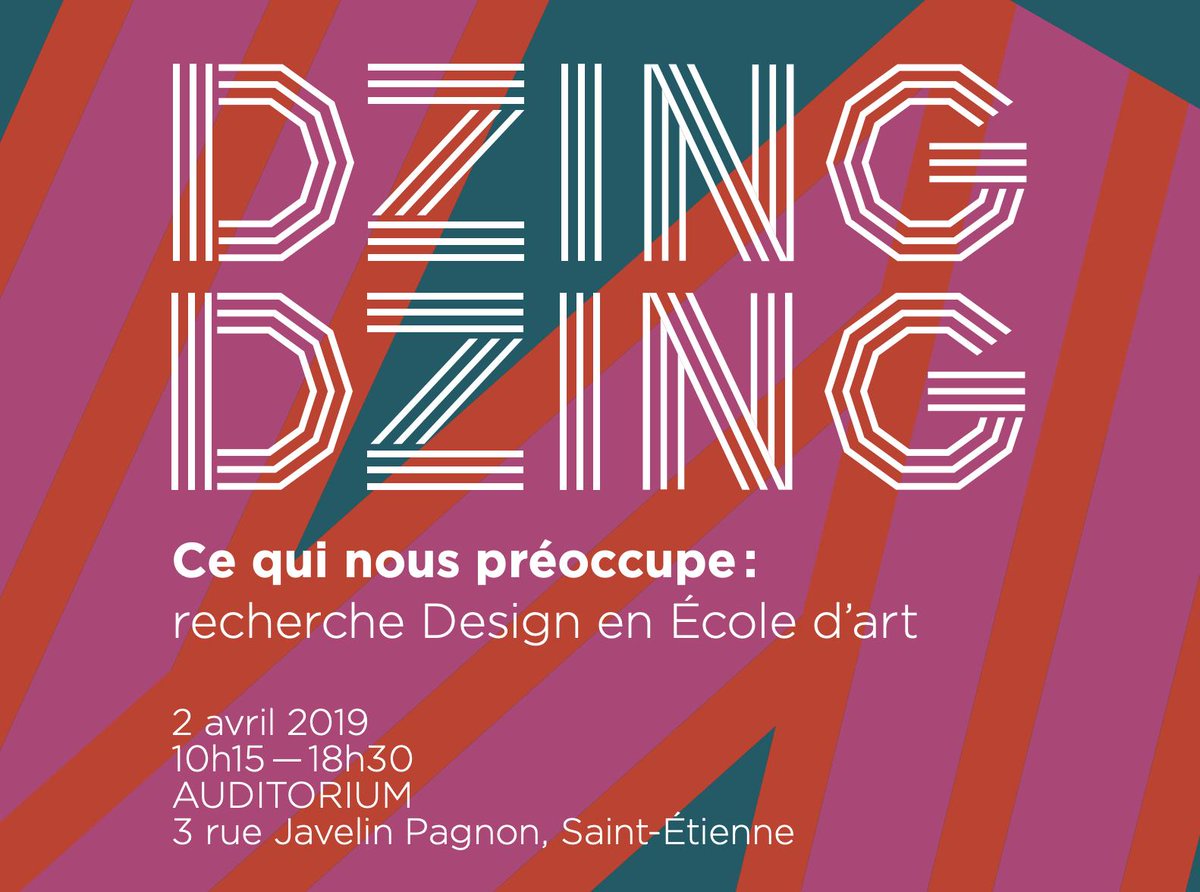 clemsos's tweet photo. Rdv demain @lacitedudesign à Sainté pour discuter de la recherche dans les écoles d'art et de design https://t.co/tQqvvxKlaP #biennaleDesign19 #dzingdzing https://t.co/lZ6cFBBMGn