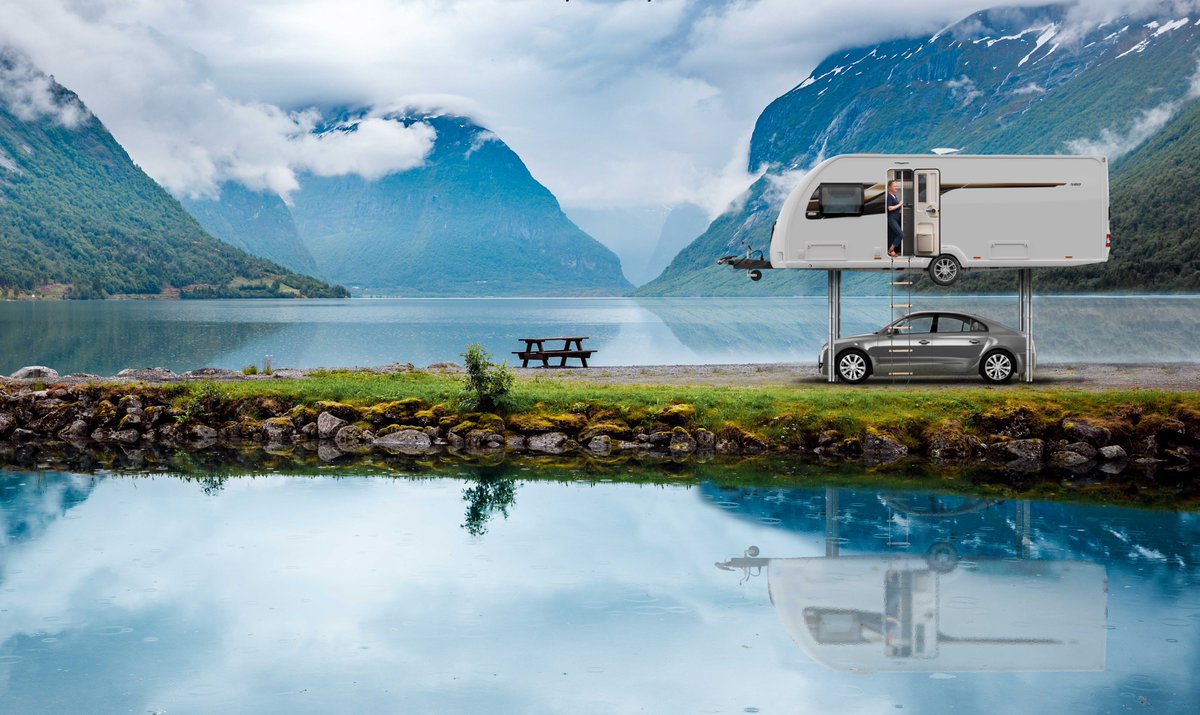 BREAKING NEWS! Responding to the rise in demand for UK pitches, <a href="/swiftgroup/">Swift Group</a> introduces the ALL NEW 'Caraport', using telescopic steadies to enable under-caravan parking.

We truly believe that this innovation has legs and will take the industry to even greater heights.