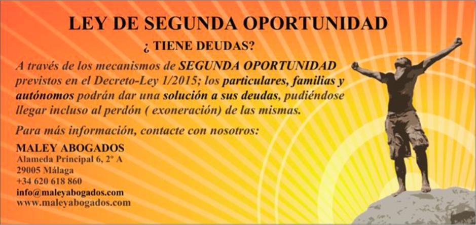 ¿ TIENE DEUDAS?
maleyabogados.com/bl…/ley-de-segunda-oportunidad