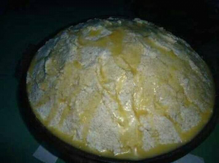 FoodInEthiopia1's tweet photo. #Atekana, a special #delicacy of #Hadiya zone, #SNNPR #Ethiopia which consists of #bula, #ayib, #kibe and other aditives like finely chopped onions. It is usually served with #datta in the middle. It is also usually eaten a day before #Meskel. #food #foodie #Ethiopian https://t.co/mhJucTPKgG