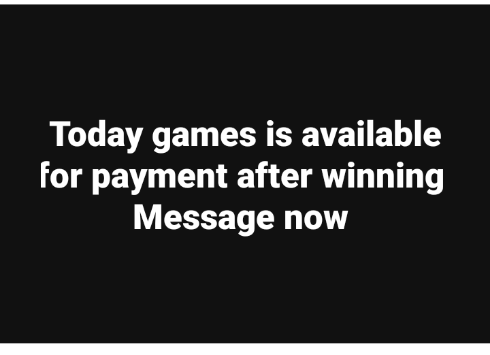 mark_payment's tweet image. Inbox for your 100% fixed matches for payment after winning