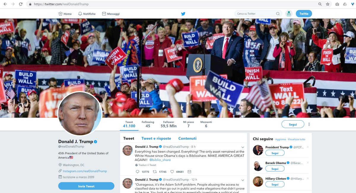 Da <a href="/realDonaldTrump/">Donald J. Trump</a>: dai tempi di <a href="/BarackObama/">Barack Obama</a> ho cambiato tutto, ma non #Biblioshare
biblioshare.it/blog/2019/04/0…