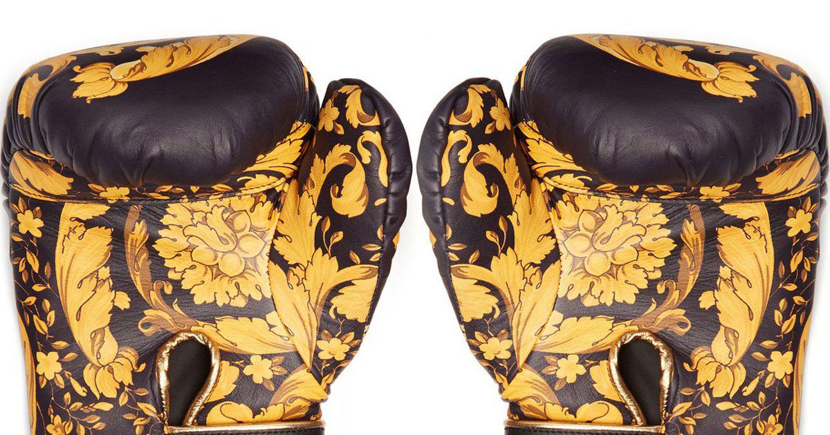 versace boxing gloves