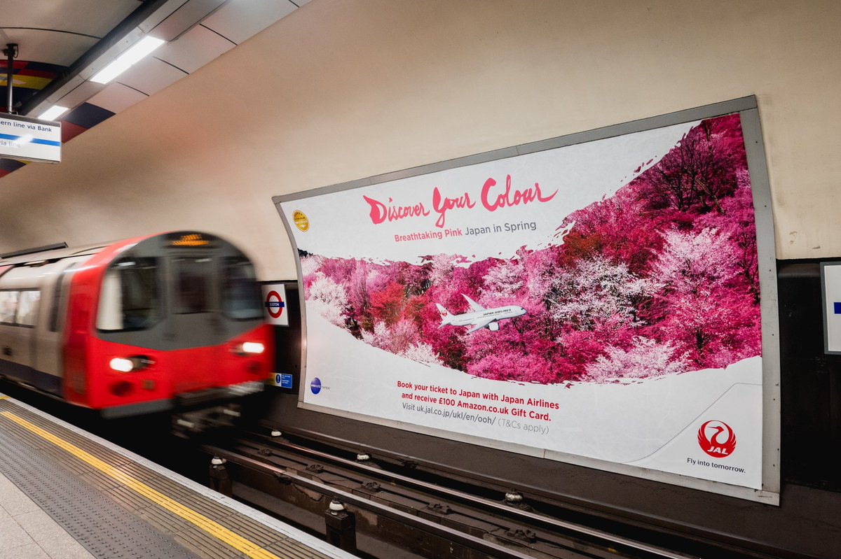 . <a href="/JAL_Official_jp/">JAPAN AIRLINES【JAL】</a> currently have some breathtaking views on #LondonUnderground to inspire a spring/summer getaway 🌸🌺