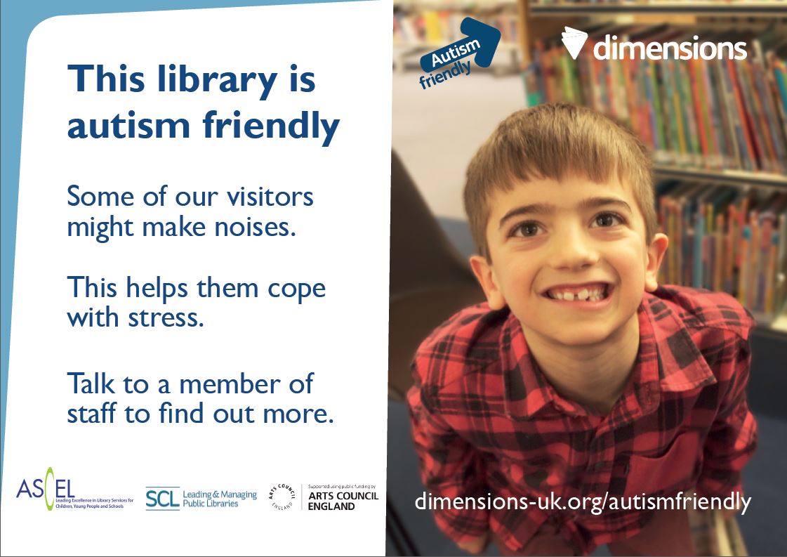 ToonLibraries's tweet photo. It's World Autism Week! All of our libraries are autism friendly.  Why not pop into City Library for Quieter Hour from 10am - 11am every Saturday to see for yourself. #WAAW #NationalAutisticSociety #autism https://t.co/s5PwUPCPvj