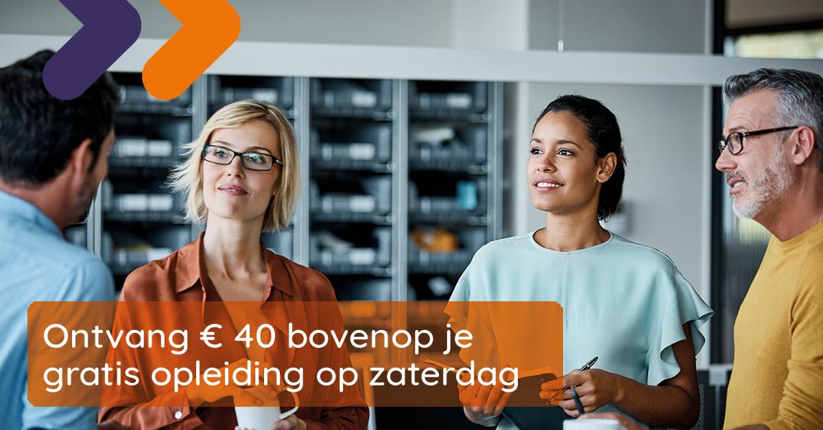 Dit is geen #aprilvis... Er is een kans van 1 op 4 dat je recht hebt op een gratis #opleiding op zaterdag + een premie van € 40 er bovenop! Kijk op je loonfiche of je onder het paritair comité 200 valt. Dit zijn de ééndaagse cursussen die op jou wachten 👉bit.ly/2FxXHza