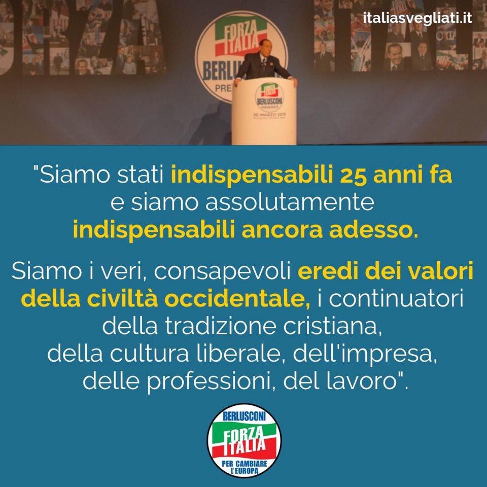 AgoraLF's tweet photo. #ForzaItalia25. @forza_italia @berlusconi https://t.co/l59DDEzdEG