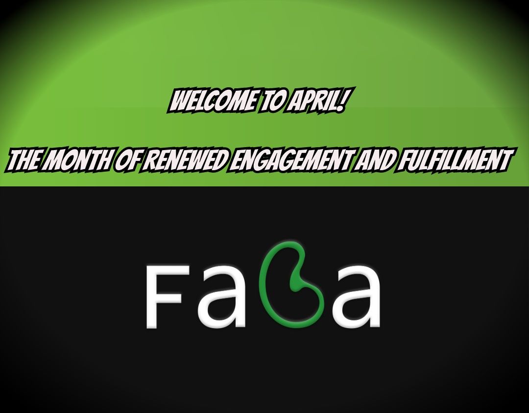 Hi everyone 👋

It's a new month with great opportunities. We at Faba Invest sincerely wish that all your aspirations and expectations become tangible before the end of this month!

Happy renewed engagement and fulfilment 

😄                   💚                       🌱