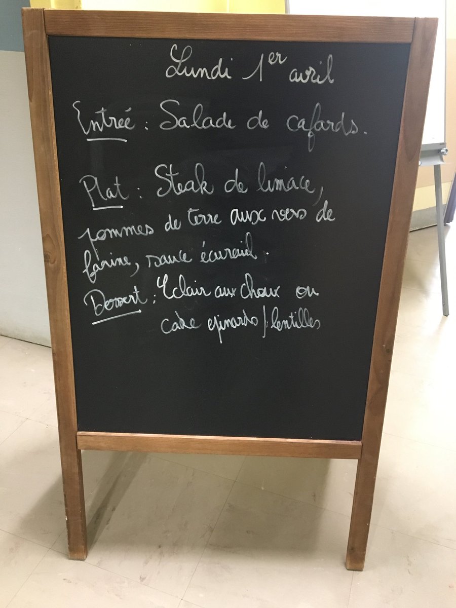 quiritcurie's tweet image. A la cantine aujourd’hui. #classedugout