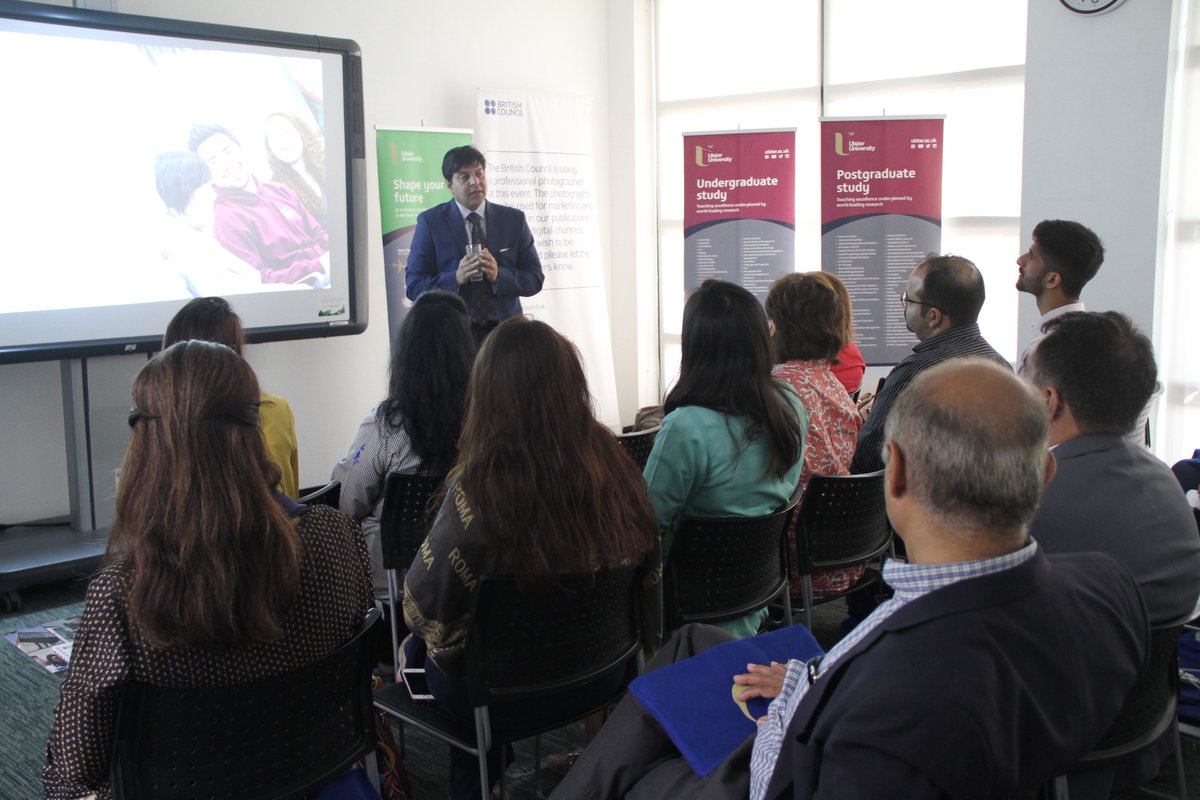UlsterUniIntl's tweet photo. Ulster University recently held an information event at the British Council Library in Karachi. Attendees included student advisor’s, counsellors and head teachers from leading schools and universities in Karachi. A special thanks to Humair Ahmad who conducted the session. https://t.co/HMnNzIvc7h