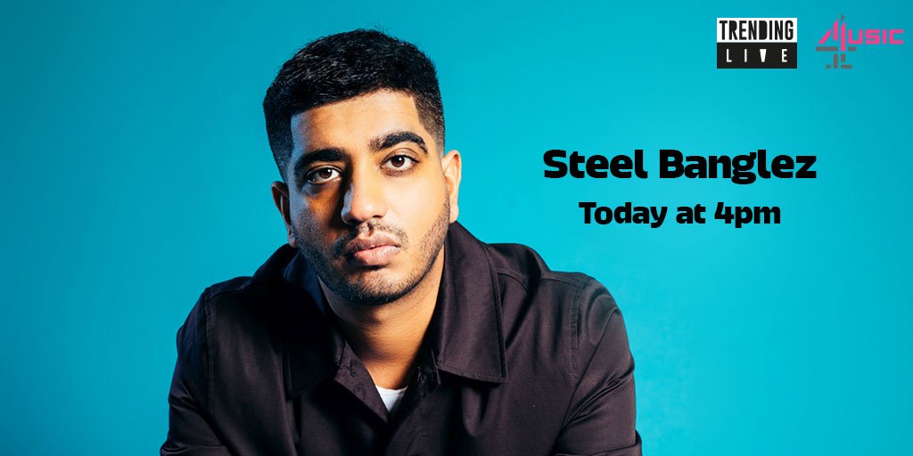 Catch artist/producer <a href="/steelbanglez/">Steel Banglez</a> on today's show 🤩🙏
Live on <a href="/4Music/">4Music</a> at 4pm ✨ #TrendingLive