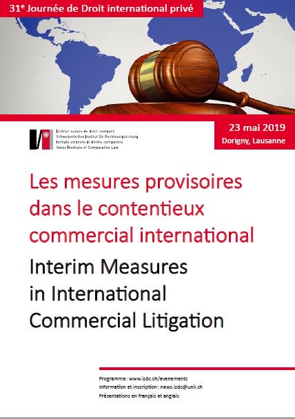 Prochain événement à l'<a href="/ISDC_Lausanne/">ISDC</a> e partenariat avec l'<a href="/unil/">Université de Lausanne</a> : Les mesures provisoires dans le contentieux commercial international.
Information et Inscription: isdc.ch/media/1724/fly…
