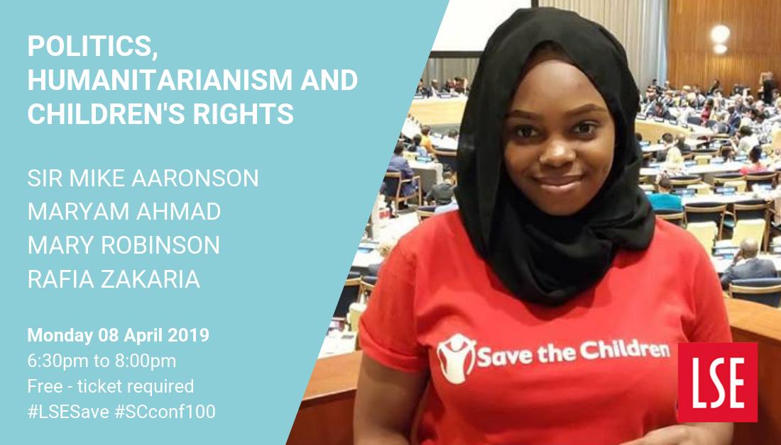 LSEpublicevents's tweet photo. 🎫🎫Tickets are now available for our upcoming panel with @MikeAaronson, Maryam Ahmad, Mary Robinson and @rafiazakaria on what the future holds for Save the Chrildren. #LSESave #SCconf100 https://t.co/MgGAyc7iEs https://t.co/j74Yz44BGE